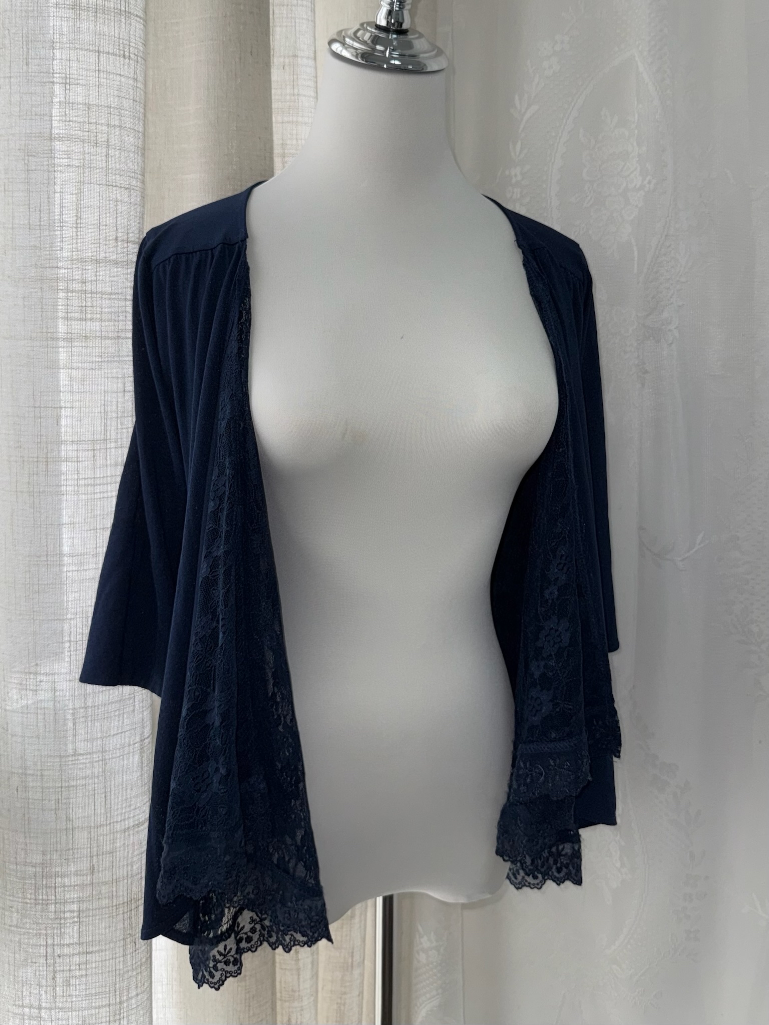 Axes Femme French Chic Embroidered Striped Cardigan