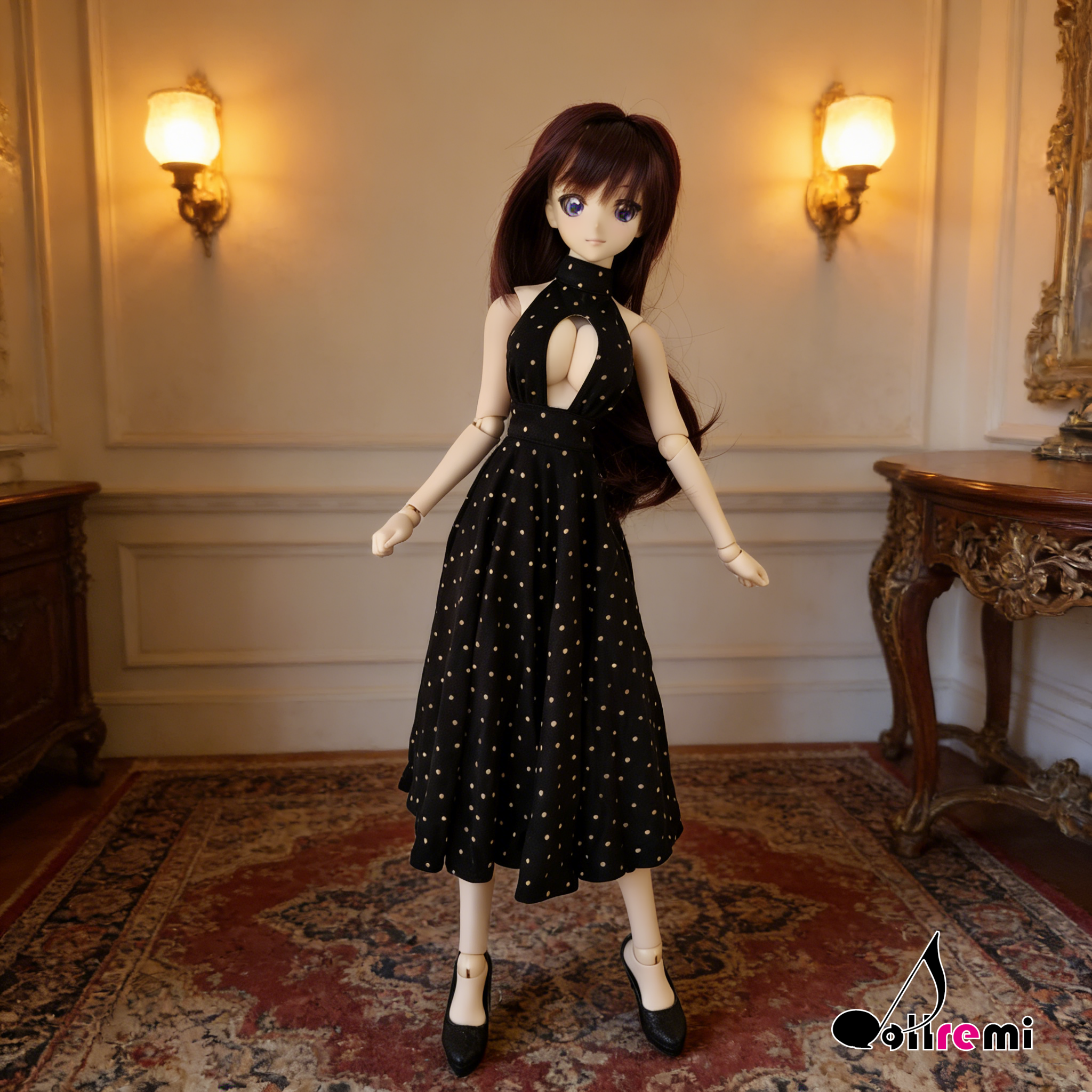 【dollremi】(DD0283D) 開胸長裙 Open chest Long Dress
