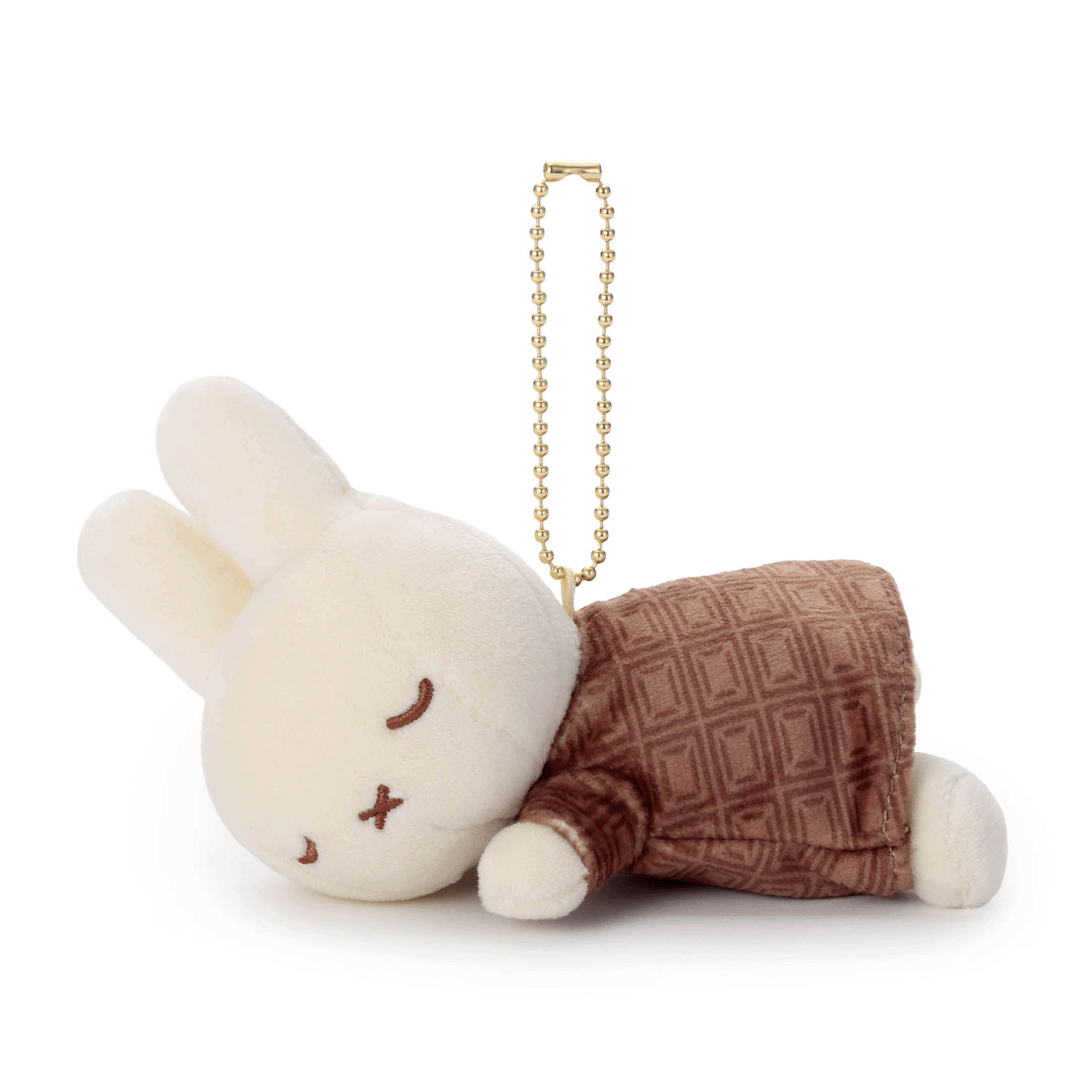 Miffy - 睡眠公仔掛飾 (牛奶巧克力裙子款)