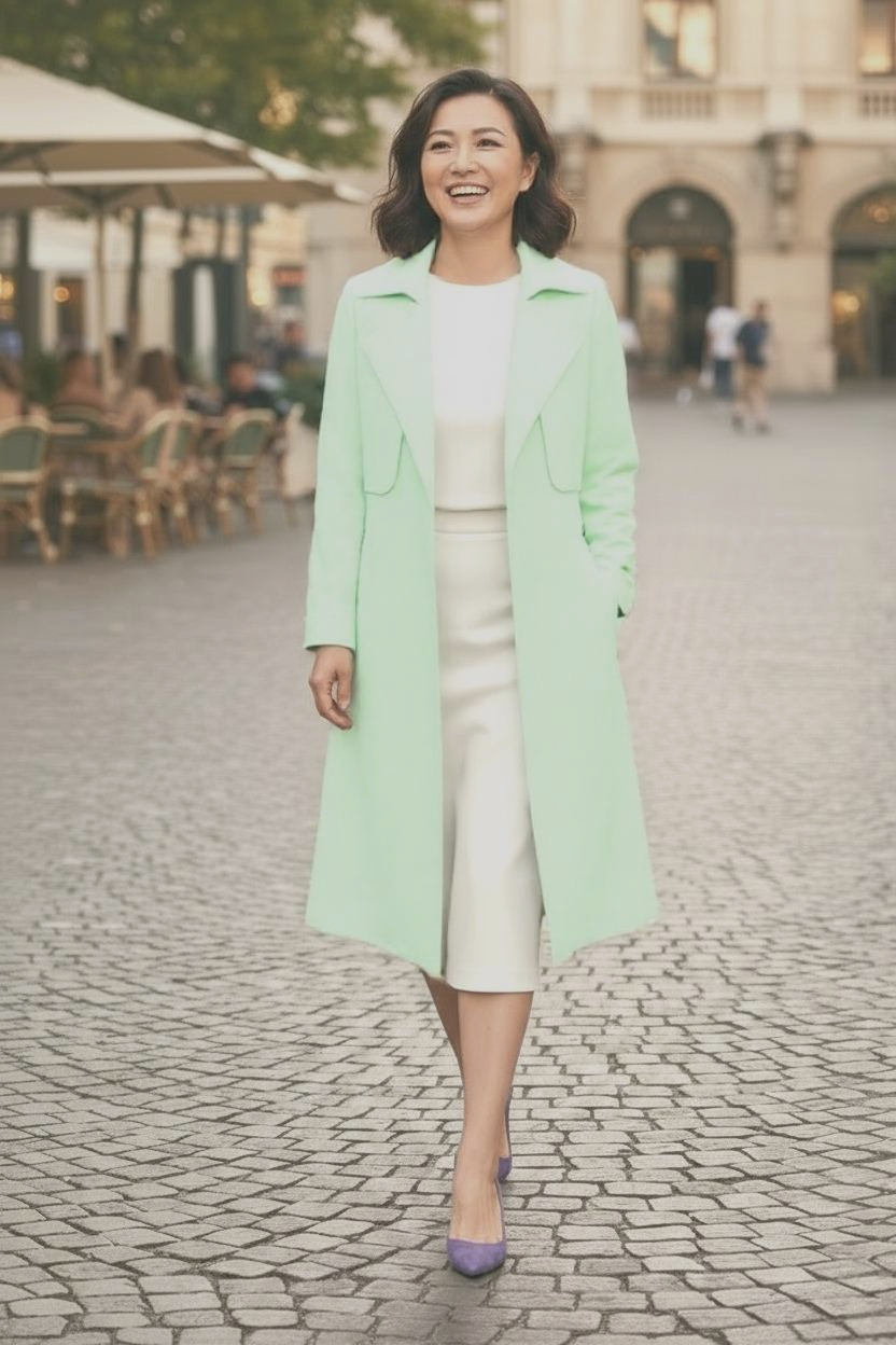 Pastel Trench Coat