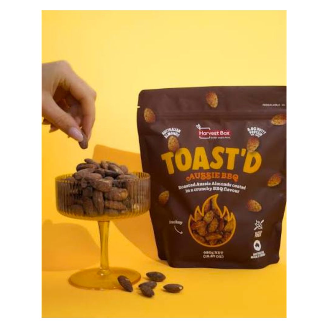 澳洲 Costco直送 │Harvest Box 烤製澳洲燒烤杏仁 450g