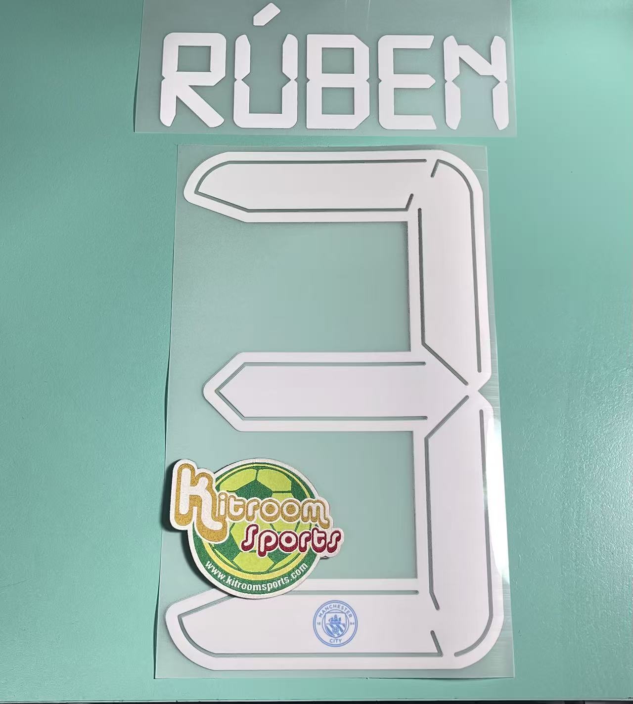 2021-22 Manchester City Home UCL Nameset #3 RUBEN