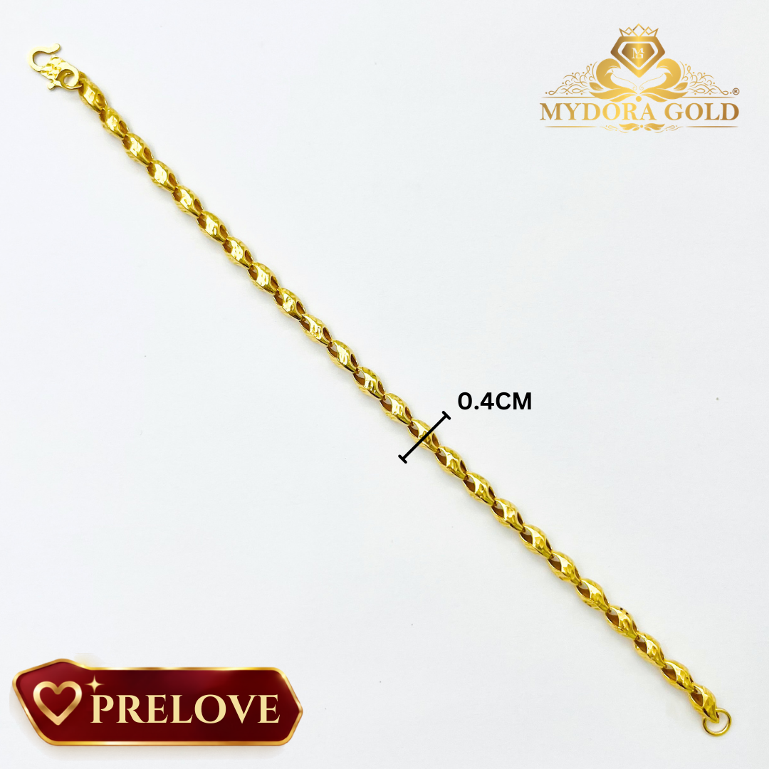 PRE-LOVE: Rantai Tangan Mini Siput l EMAS 916/22K