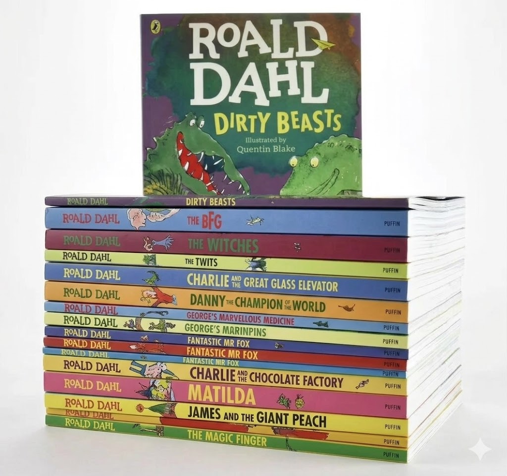Roald Dahl 20 books  | A4 size  羅爾德達爾奇幻故事彩裝版大全套   B020