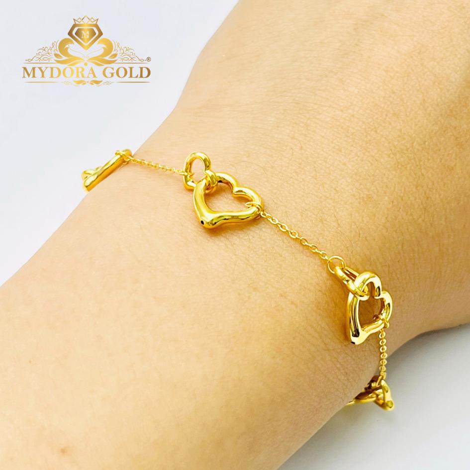 MYDORA Rantai Tangan Sauh Fesyen Mad Love Harmony l EMAS 916/22K