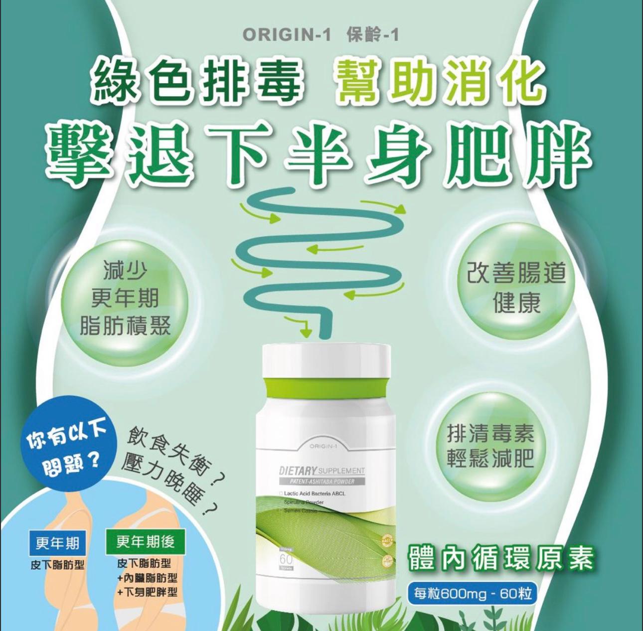 ORIGIN-1 體內循環原素 60粒