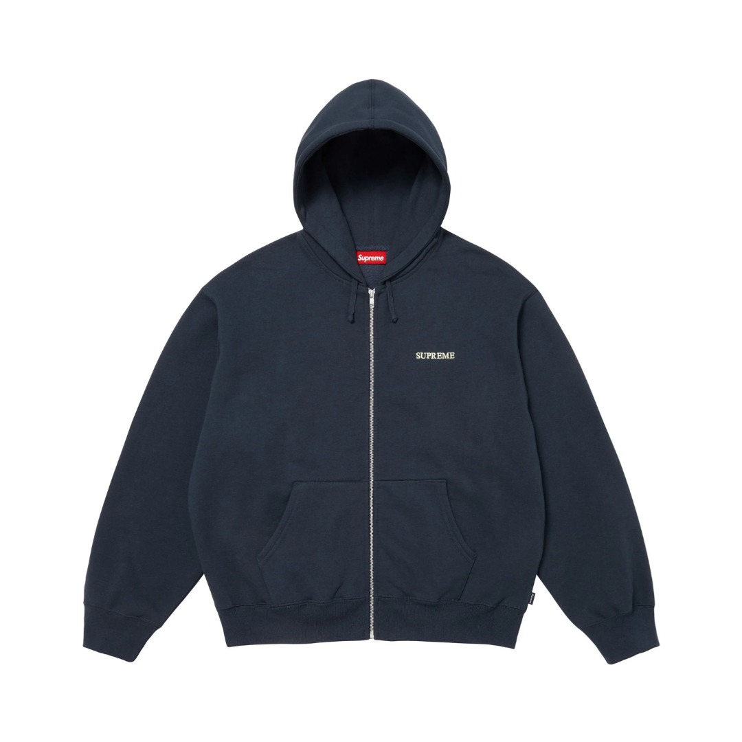 Supreme IDGAF Zip Up Hooded Sweatshirt