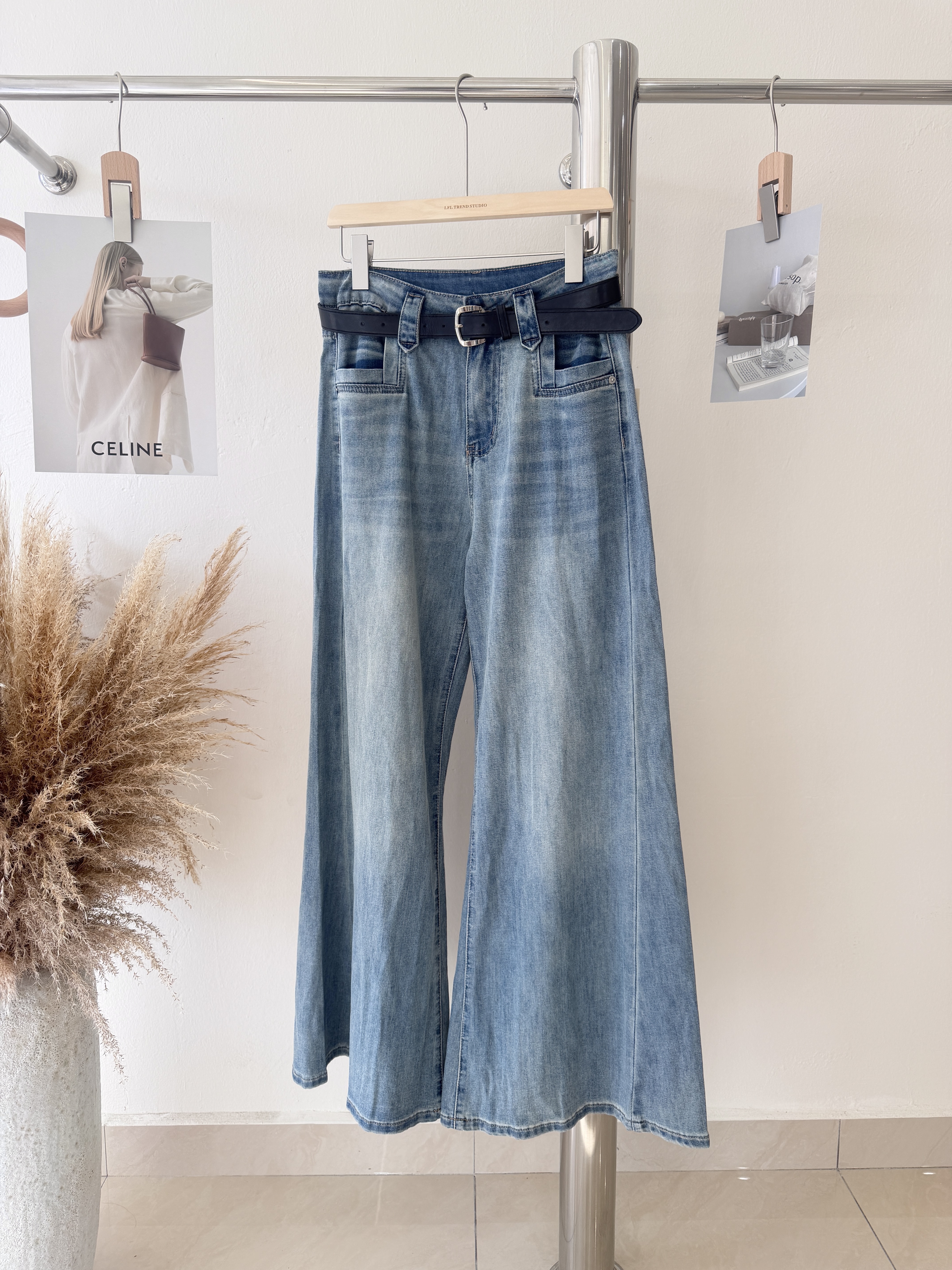 6187 爆款百搭牛仔长裤