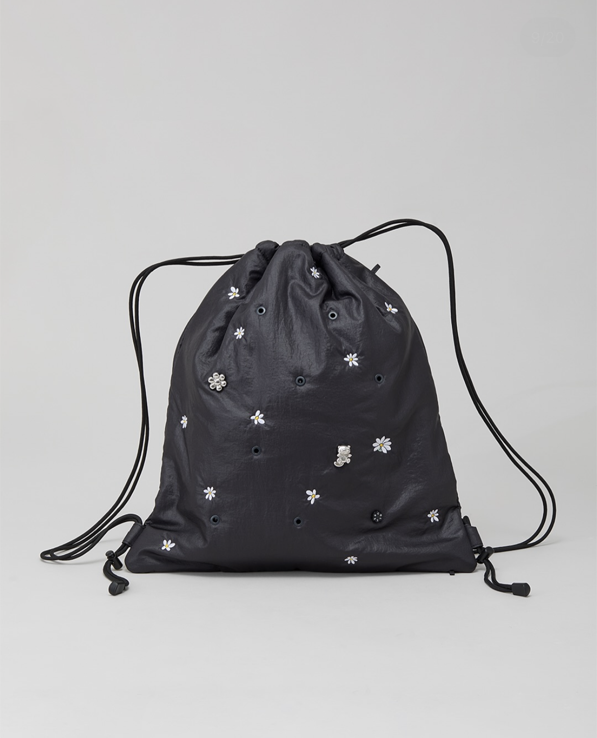 📦訂購 韓國代購 ZO&FRIENDS x Coller ZOA STRING BAG 灰貓索繩背包