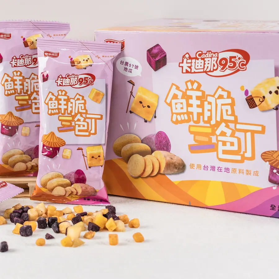 台灣Costco【卡廸那】95℃ 鮮脆三色丁（16入分享箱）