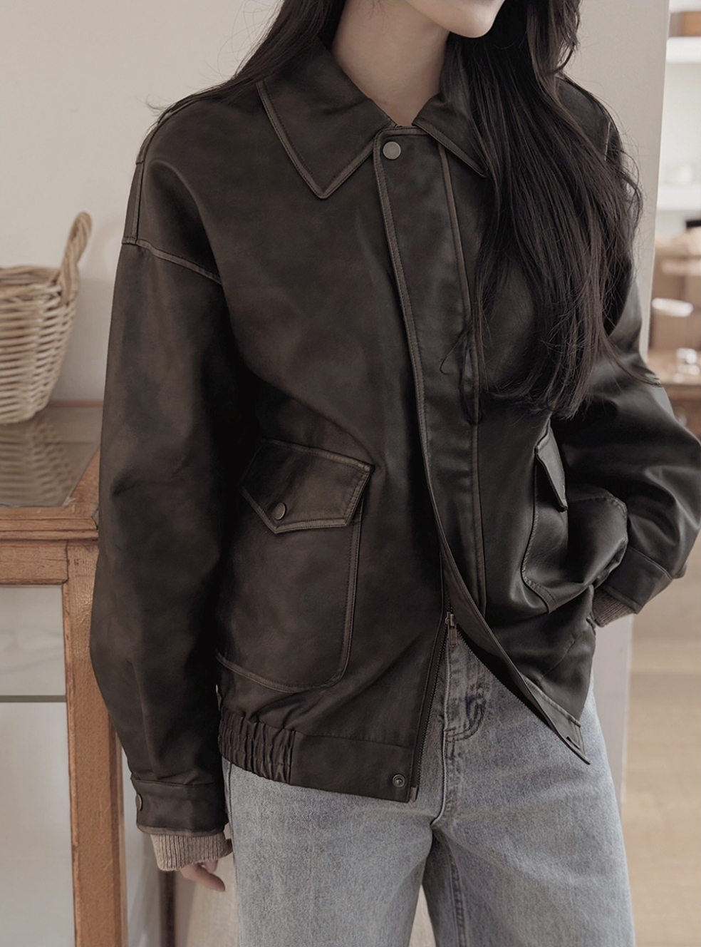 Slowand Garment Leather Jacket 