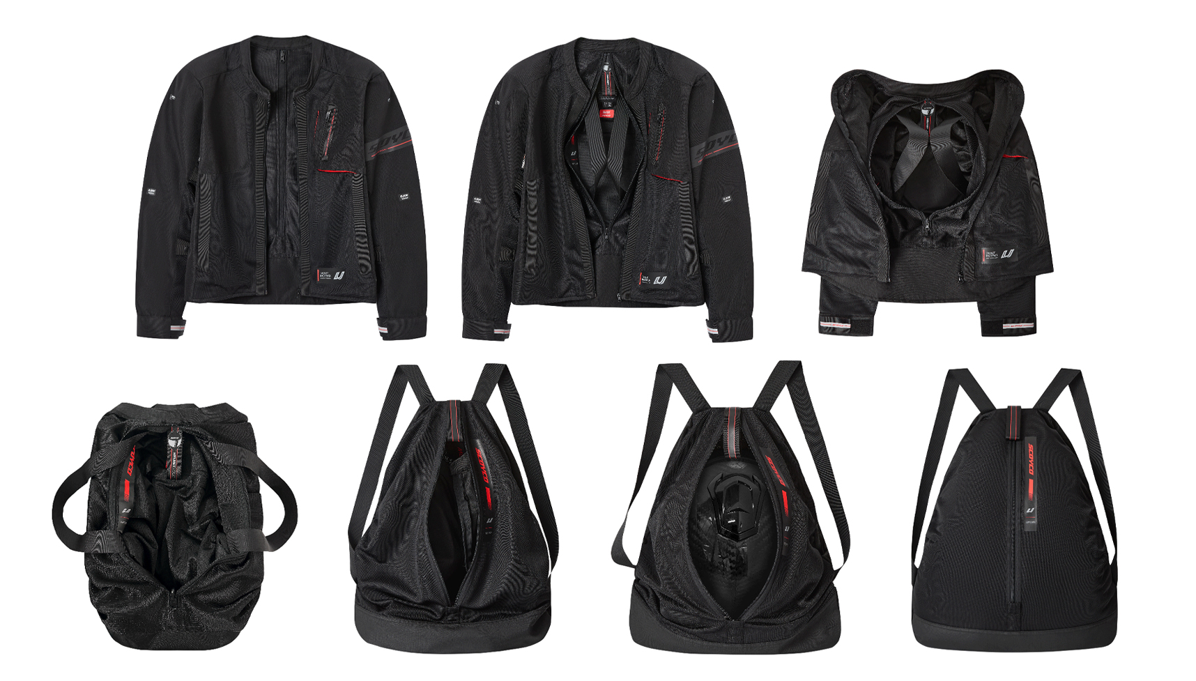 SCOYCO JK330 Motorcycle Riding Jacket Transform to Backpack | CE Protector | Touring Racing Jaket Motor Lelaki