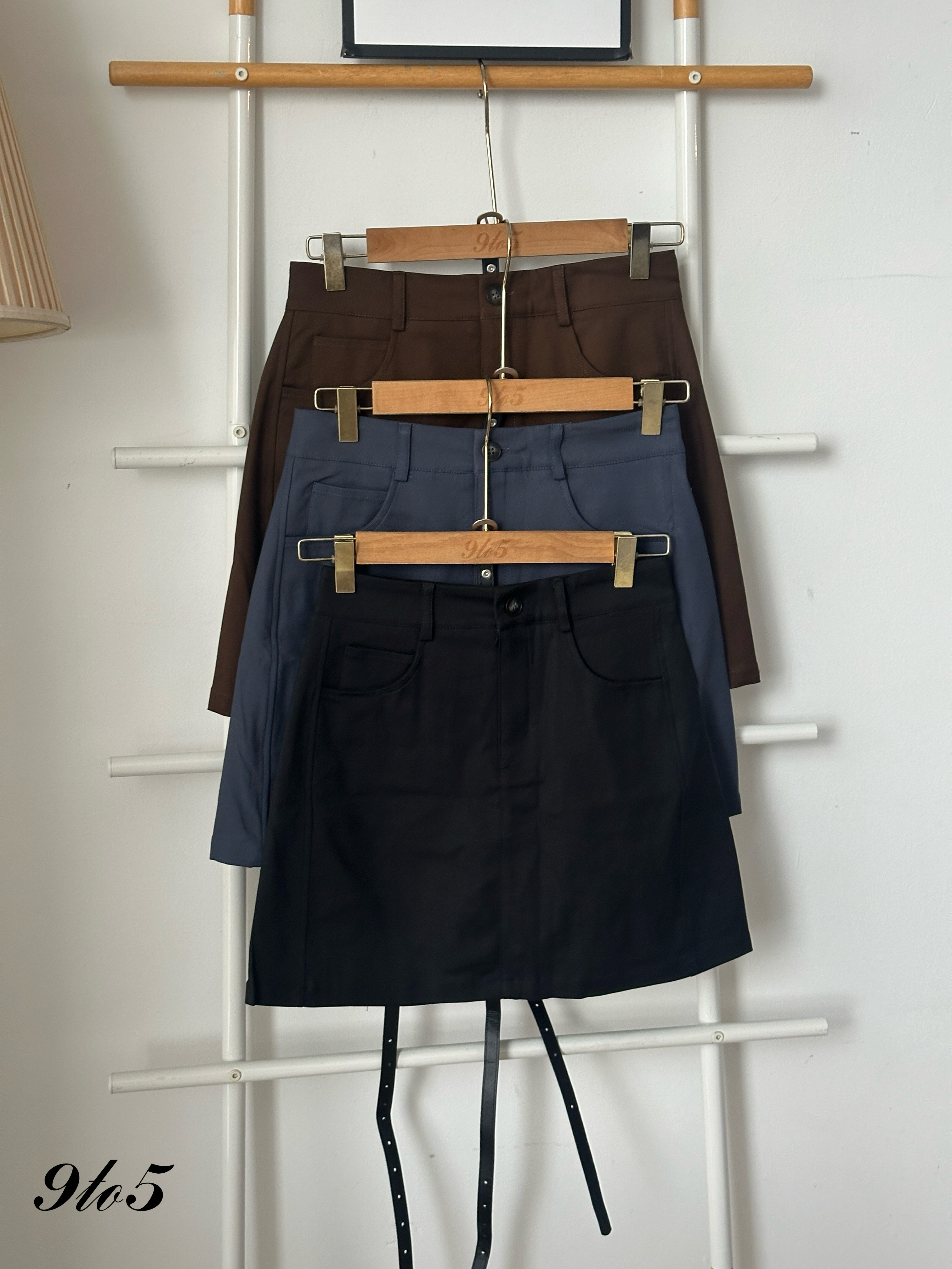 S1838 A Line Short Skirt - 3 Colors 