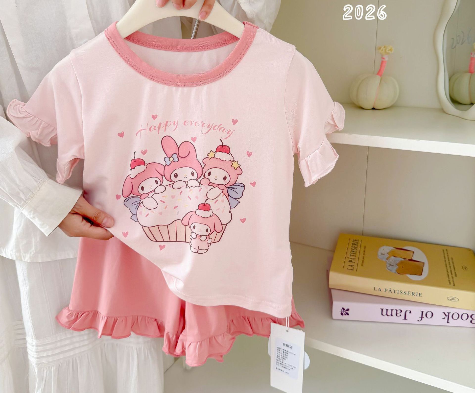 4款選擇/$58套。兒童家居服短袖短褲套裝