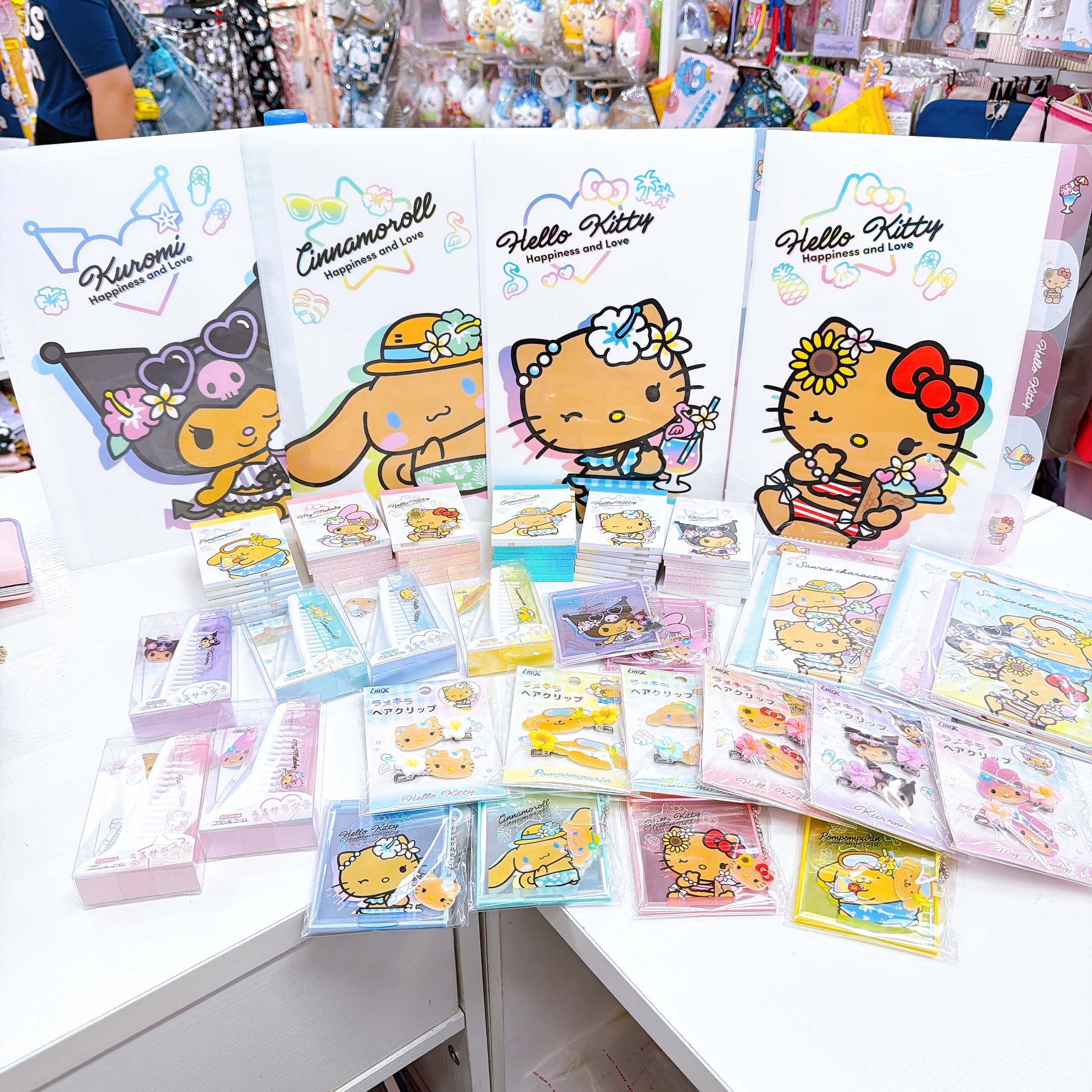 日本直送新款Sanrio黑皮夏威夷系列 文具產品
