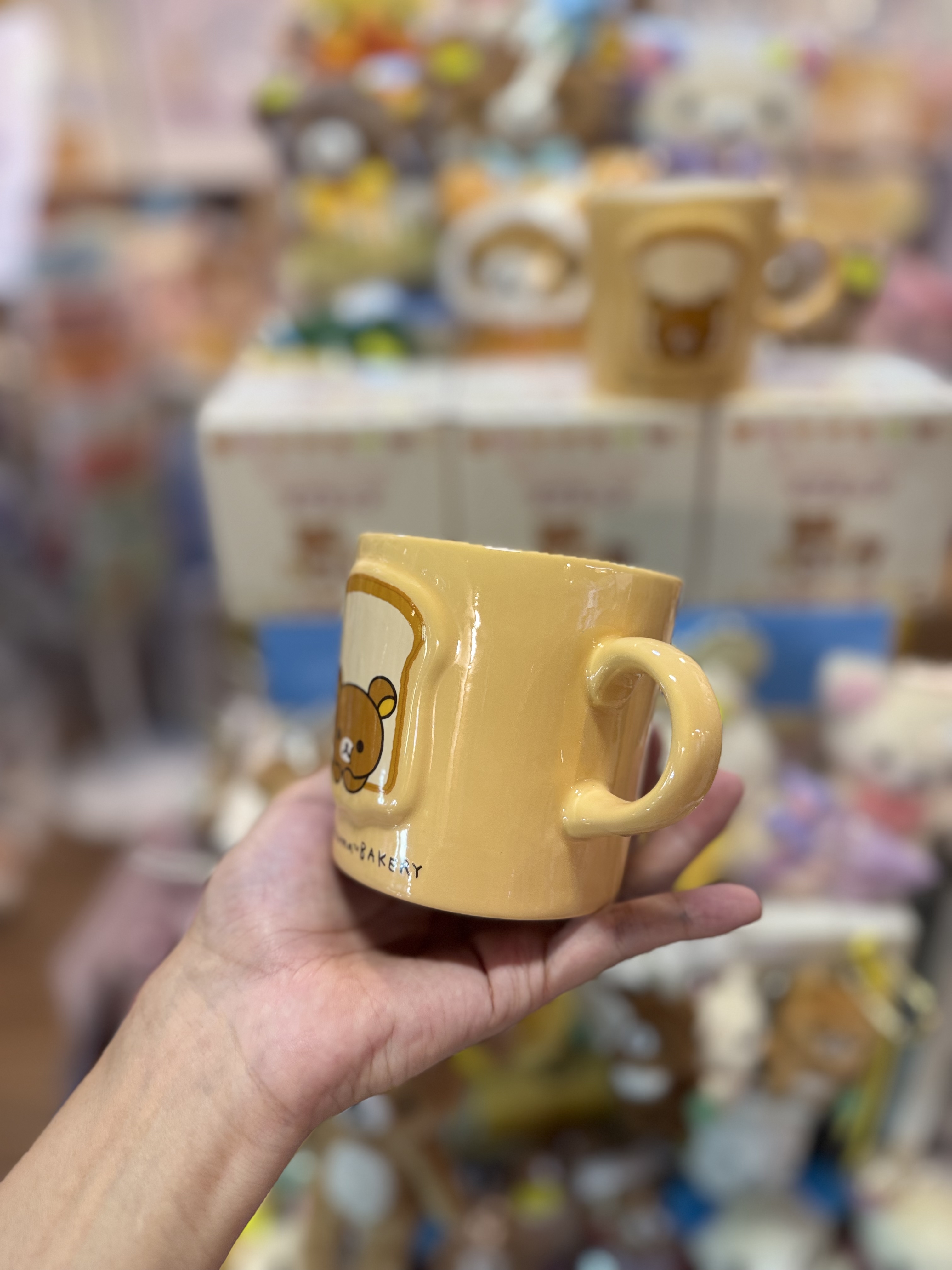 《現貨》全新Rilakkuma麪包造型陶瓷杯