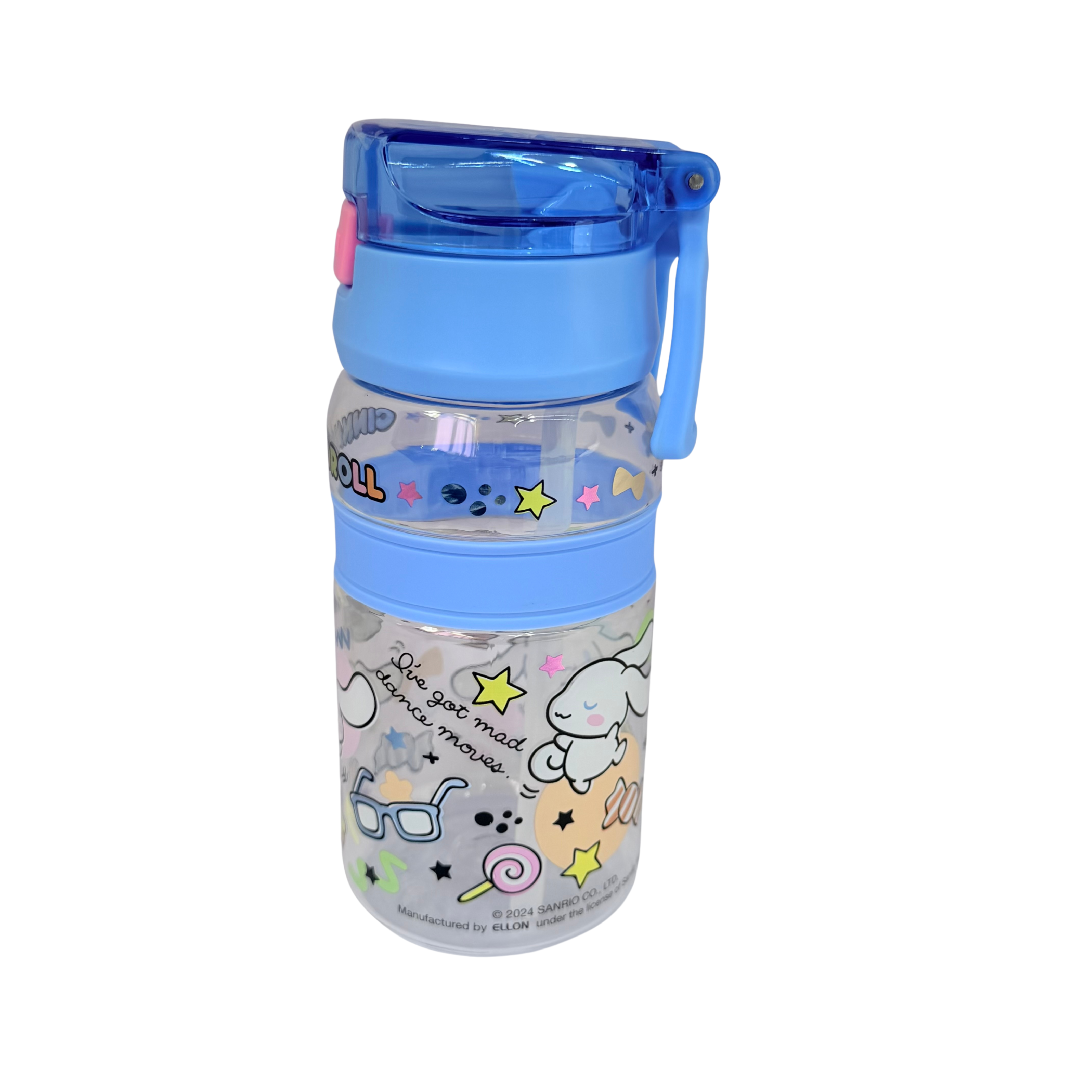 Cinnamoroll 550ml BPA & BPS Free Water Bottle w/ Straw & Neck Strap 膠水樽連飲管