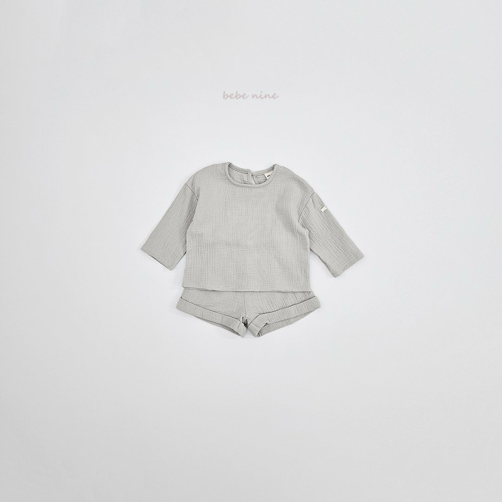 🌸預訂 韓國直送🌸🇰🇷Bebenine兩色簡約純色棉紗長袖上下套裝