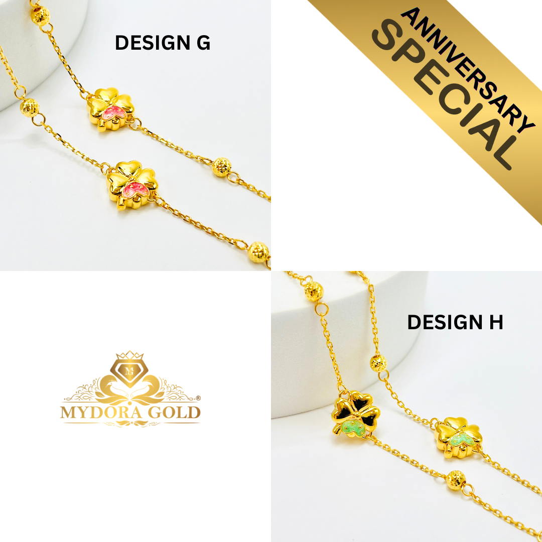 Anniversary Special: MYDORA Rantai Tangan Butterfly Series l EMAS 916/22K