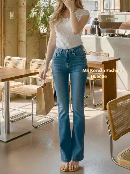 HL6086 韓國🌼Howluk春版牛奶面料喇叭牛