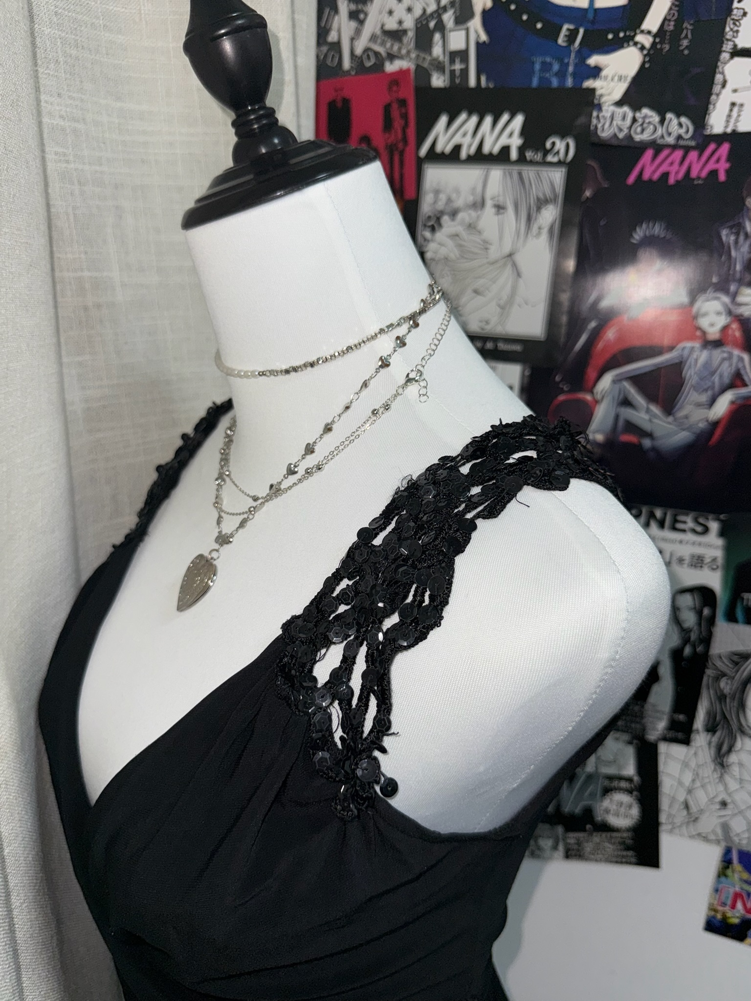 Surplice V-Neck Floral Trim Cocktail Dress