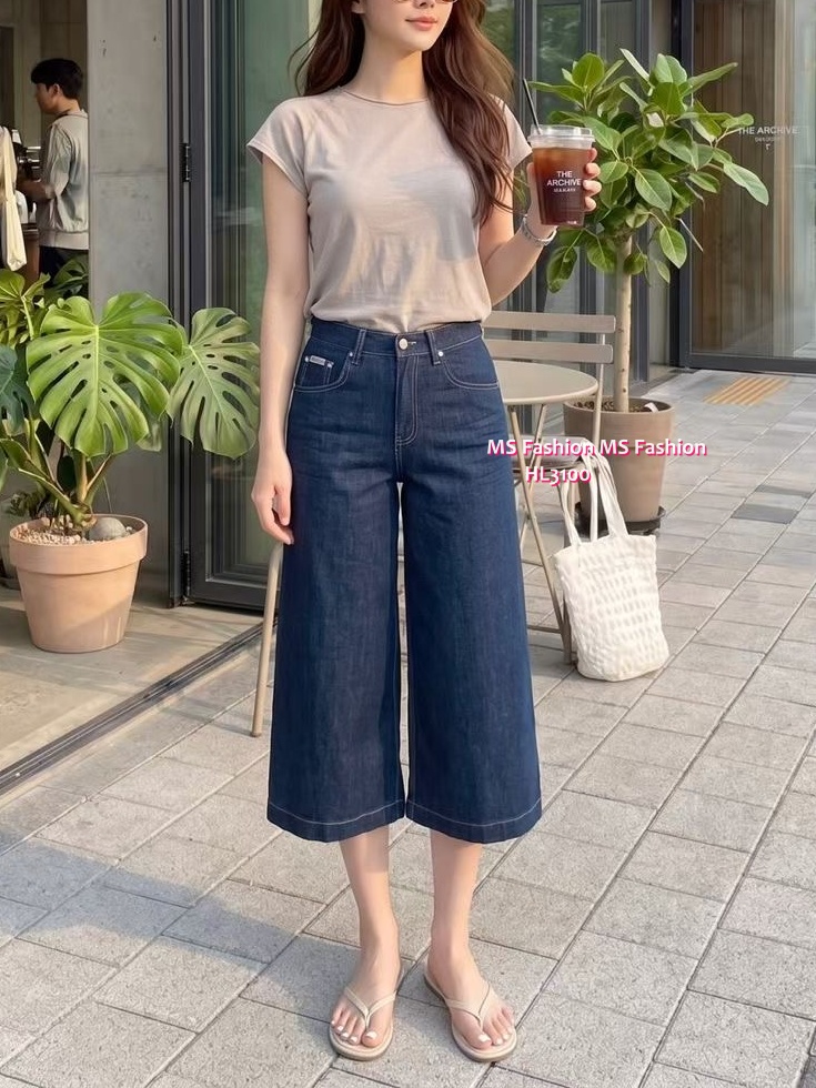 HL3100 韓國🌼Howluk七分闊褲