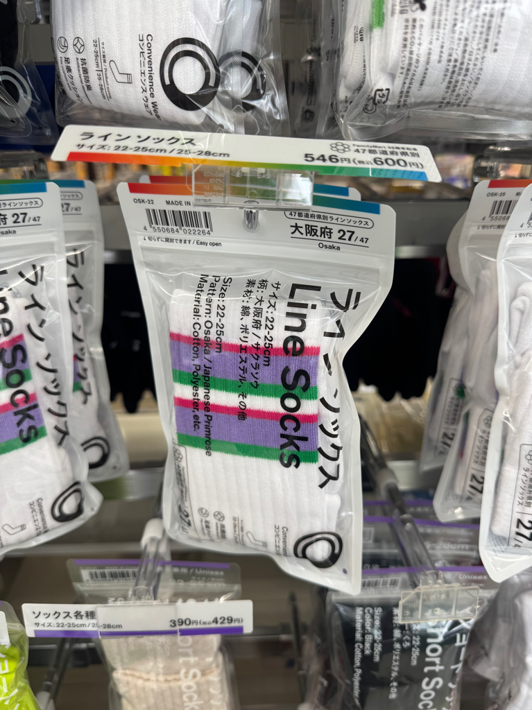 [連線商品需補運費]日本family mart Line Socks中長襪