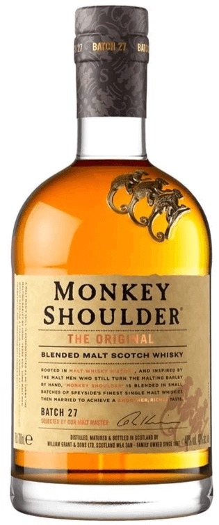 Monkey Shoulder Batch 27 Blended Malt Scotch Whisky NB 40% 700ml   C6MS27BM7FT