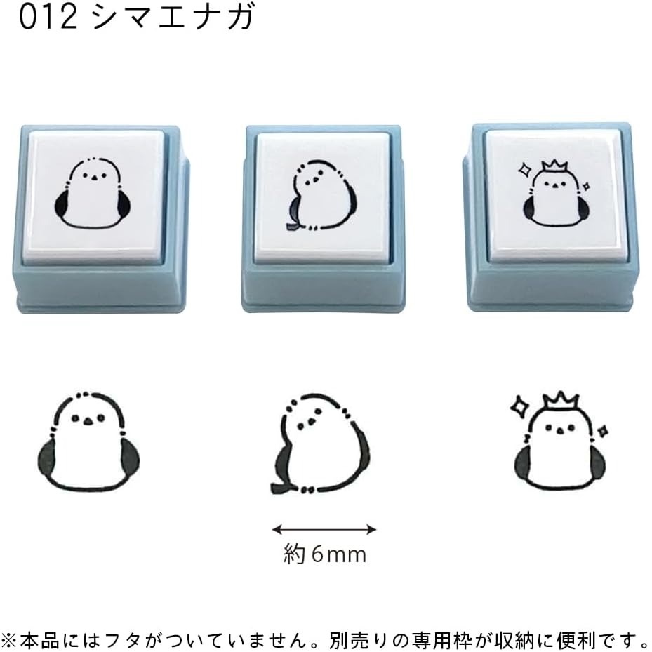 現貨｜北海道雪之妖精 銀喉長尾山雀 KODOMO NO KAO Pochitto Pick! 按壓式印章 3個套裝 (1851-012) 