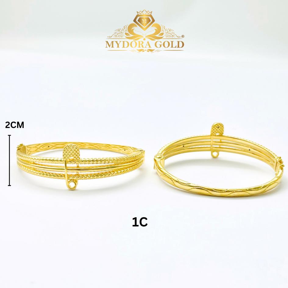 MYDORA Gelang Fesyen Safety Pin l EMAS 916/22K