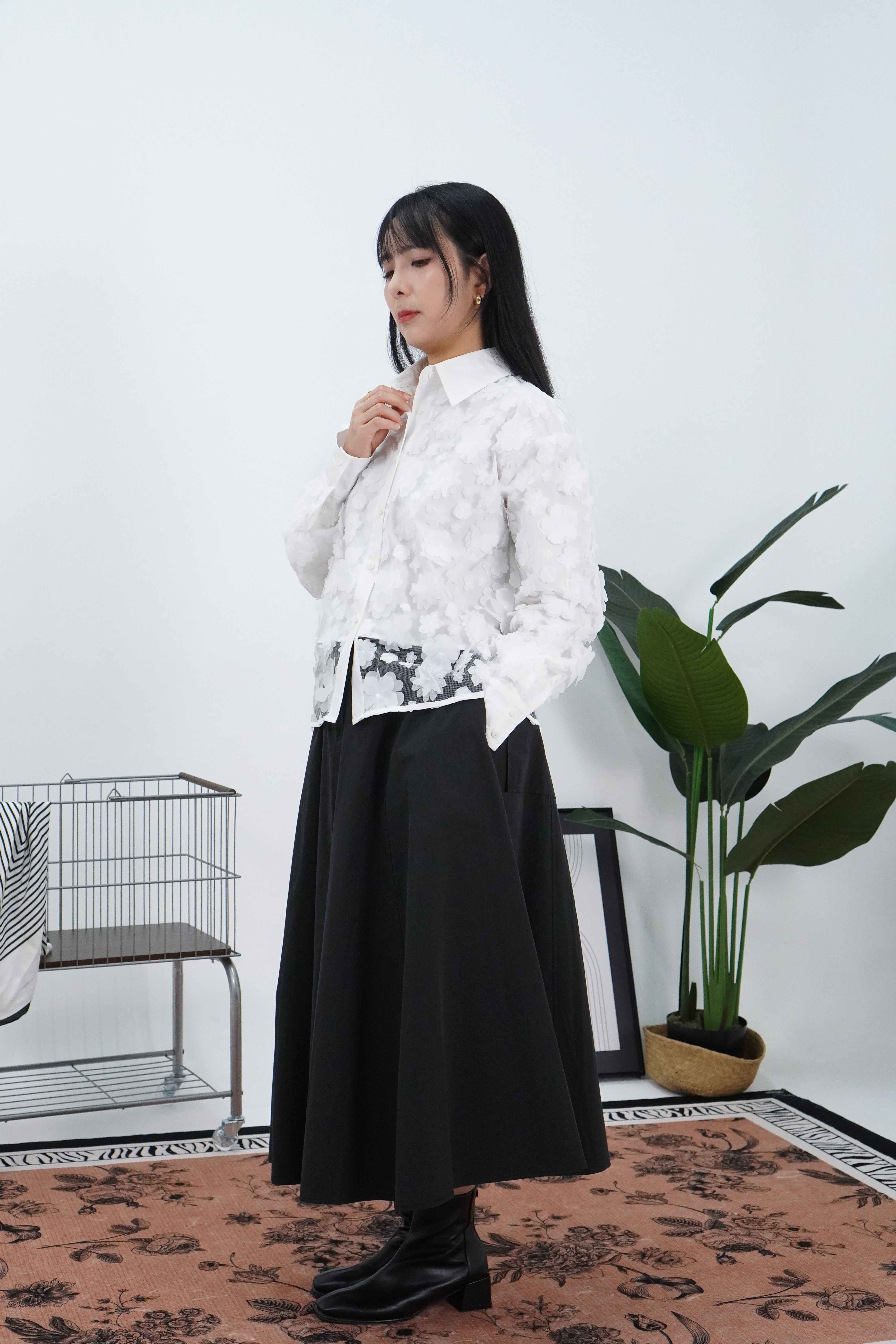 【设计师款】繁花似锦长袖上衣