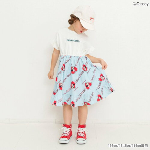 🆕【⭐訂購⭐】🌀 🇯🇵 日本直送🇯🇵 #Minnie 刺繡 拼布 荷葉邊下擺 連身裙［2款選］ 🌀[ELCA-0022][260324]