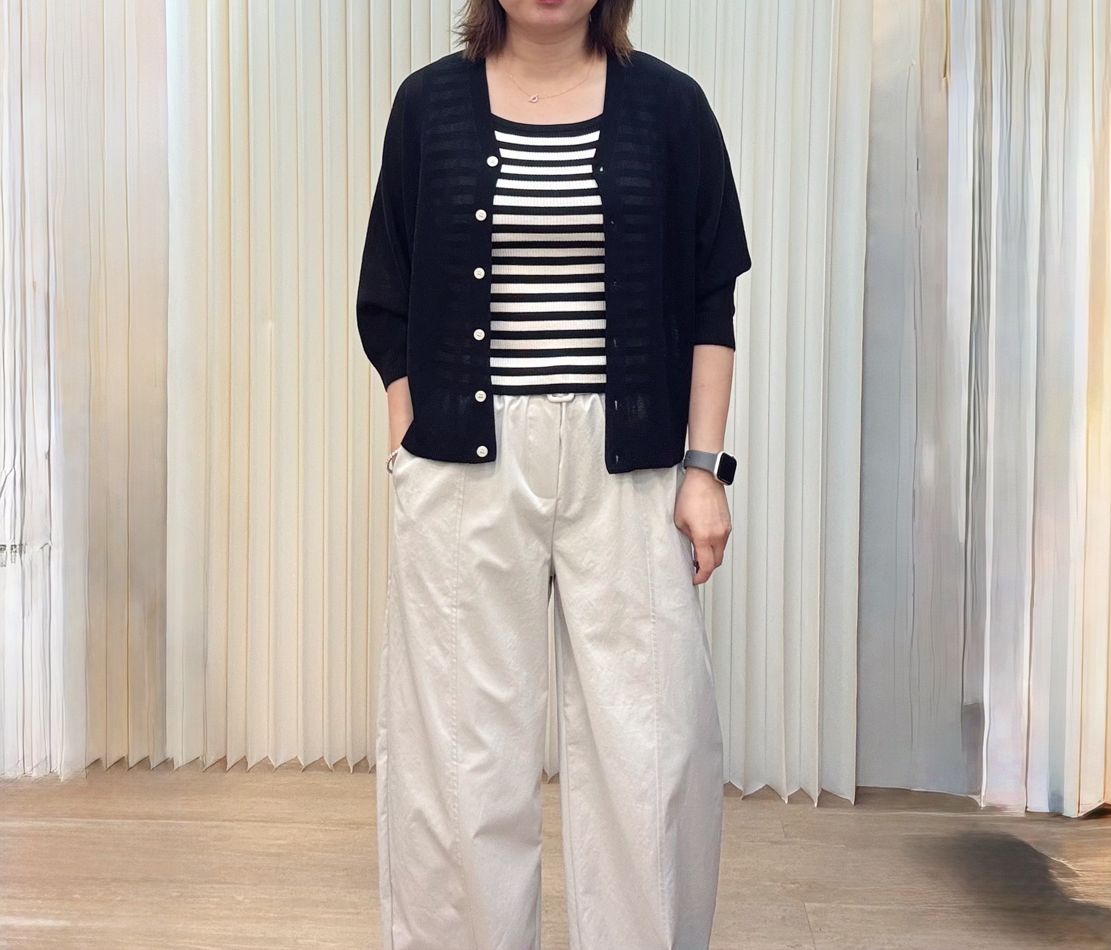 韓國U領針織背心 M585 04Pe58160