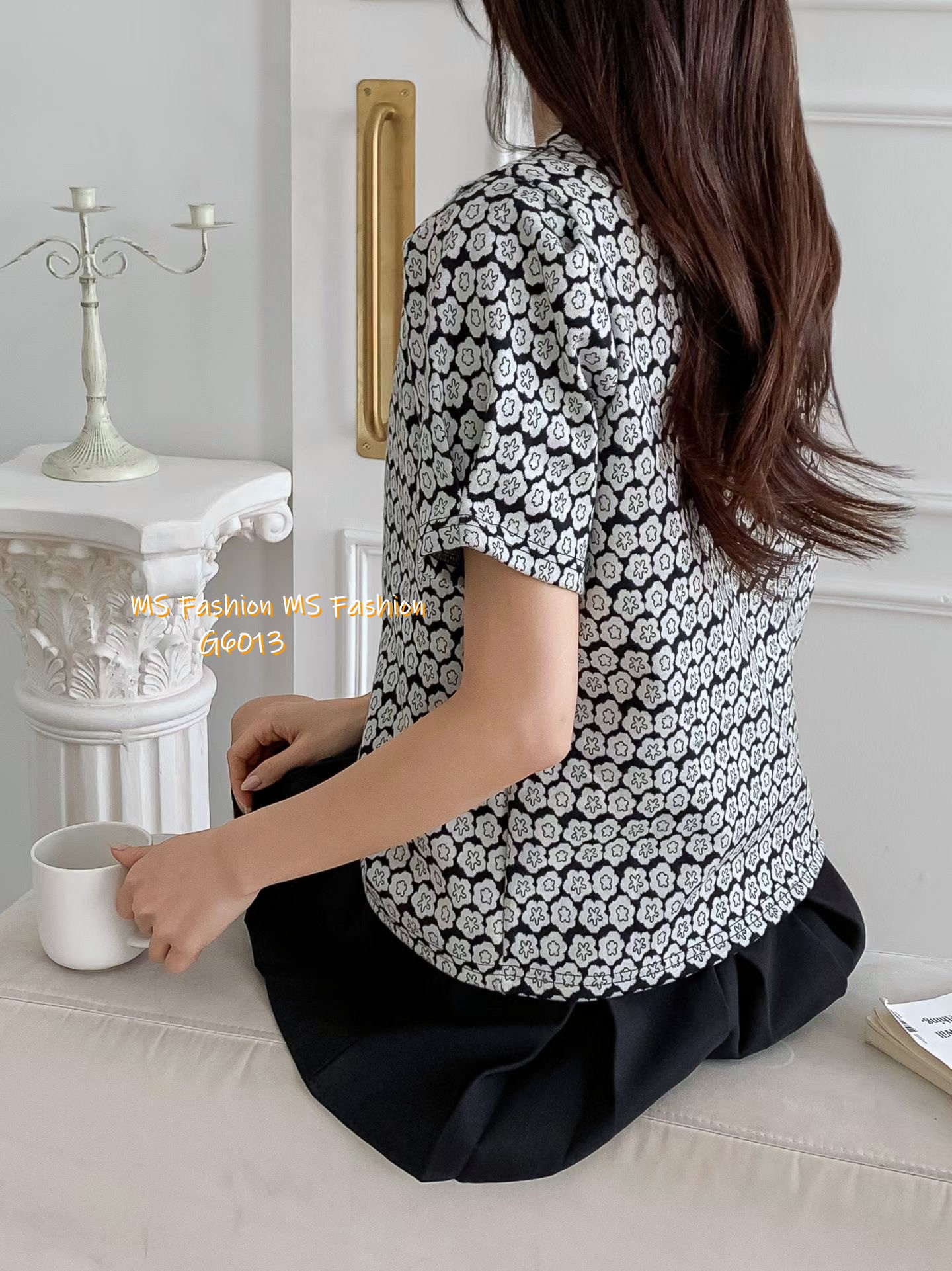 G6013 韓國🇰🇷特色花花print top