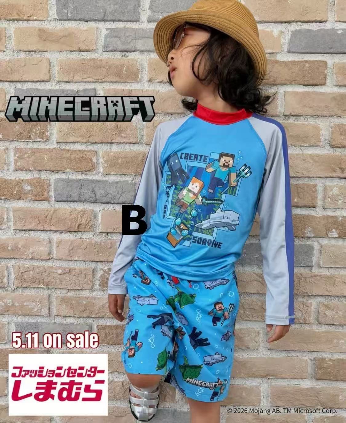 0776 Minecreft泳衣系列