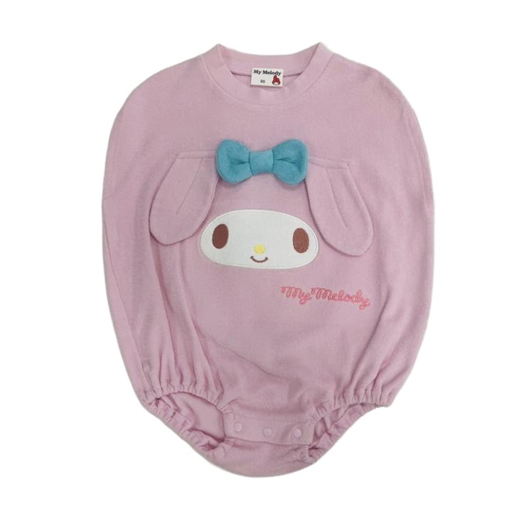 🇯🇵限量預訂 日本直送🇯🇵My Melody面部立體耳朵毛巾布蛋形包屁衣