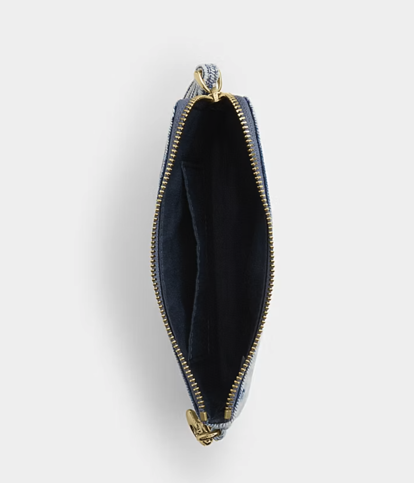COACH Corner zip wristlet with quilting