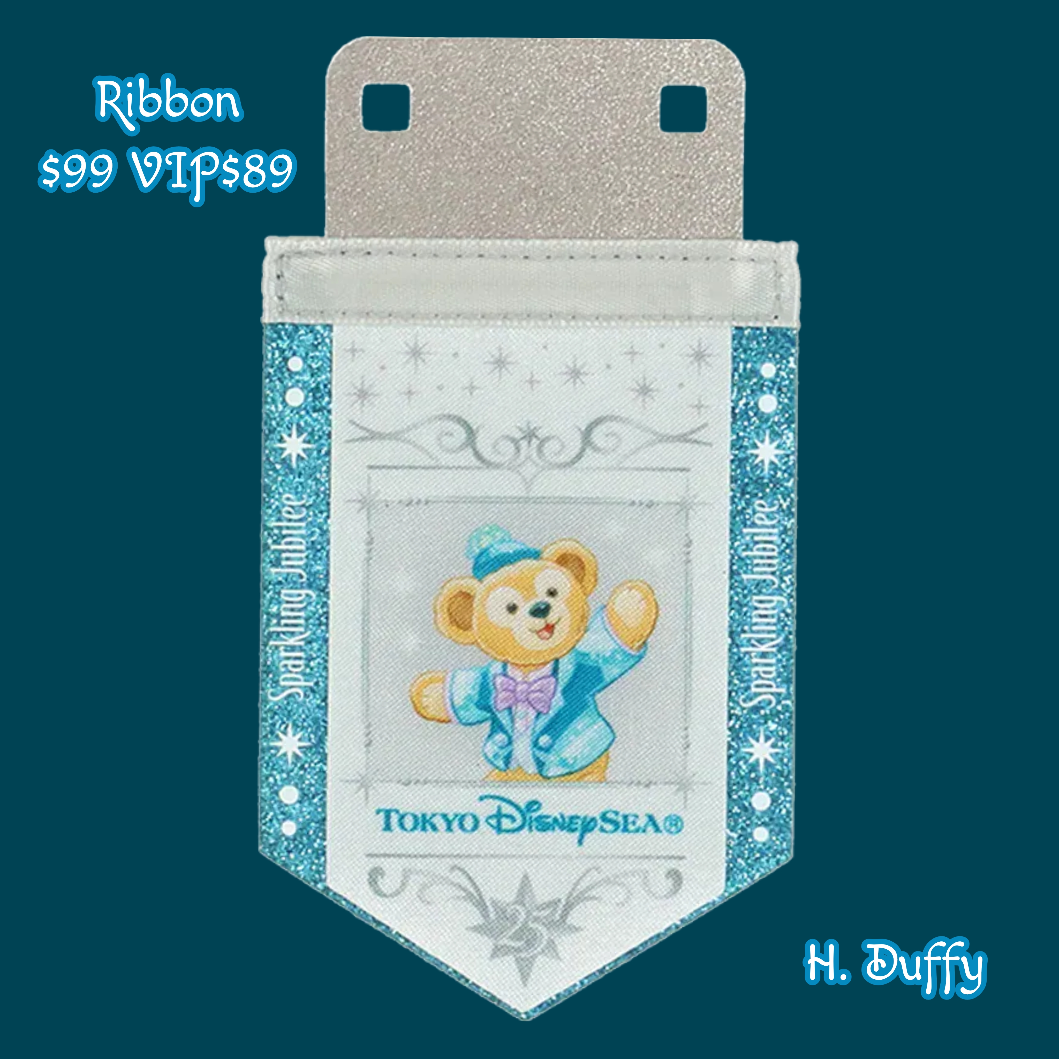 【預訂】DisneySea 25th Jubilee Badge - Jubilee Badge + Ribbon