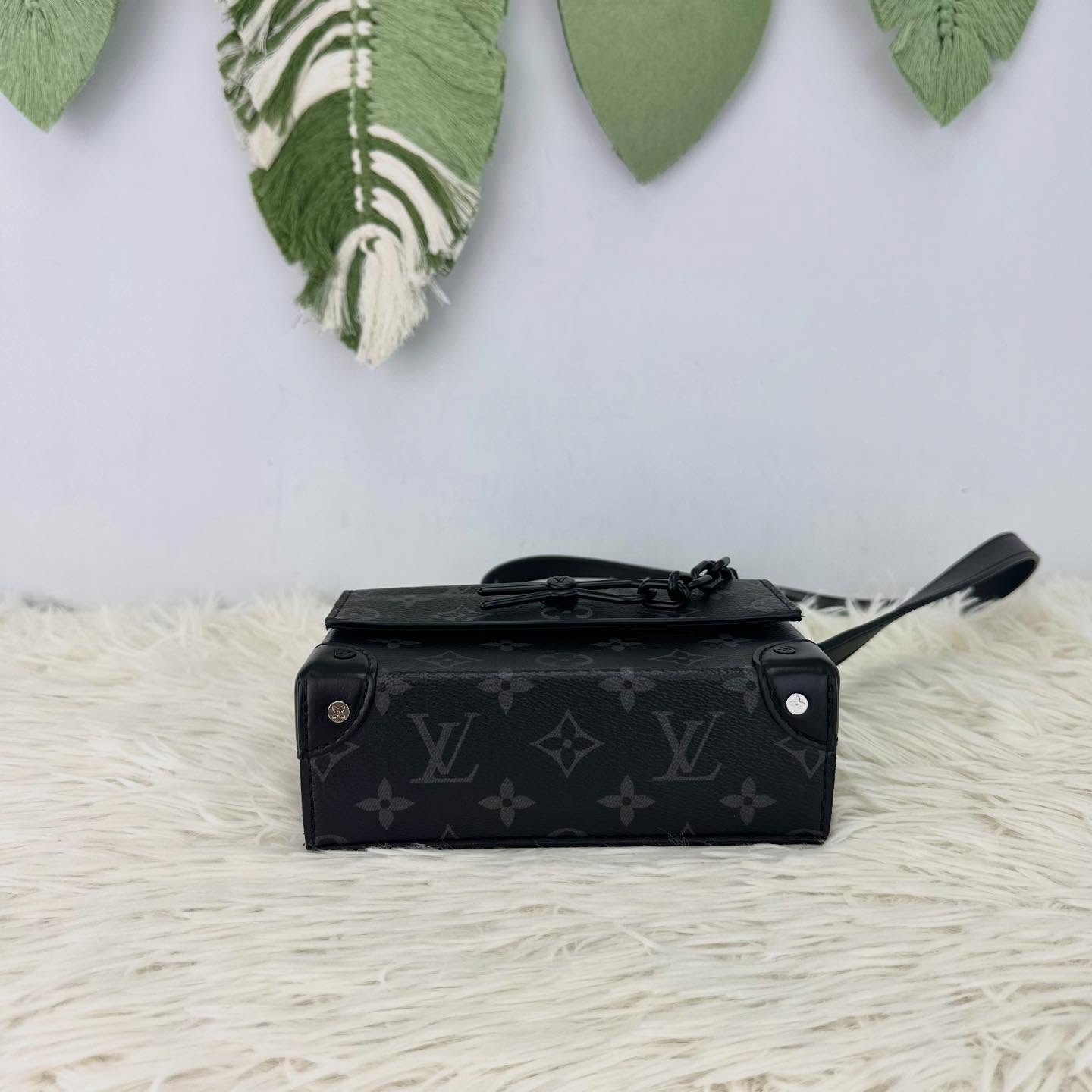 LV 🤍PRE OWNED 黑色老花 Steamer 晶片款 2024年全套有單🖤