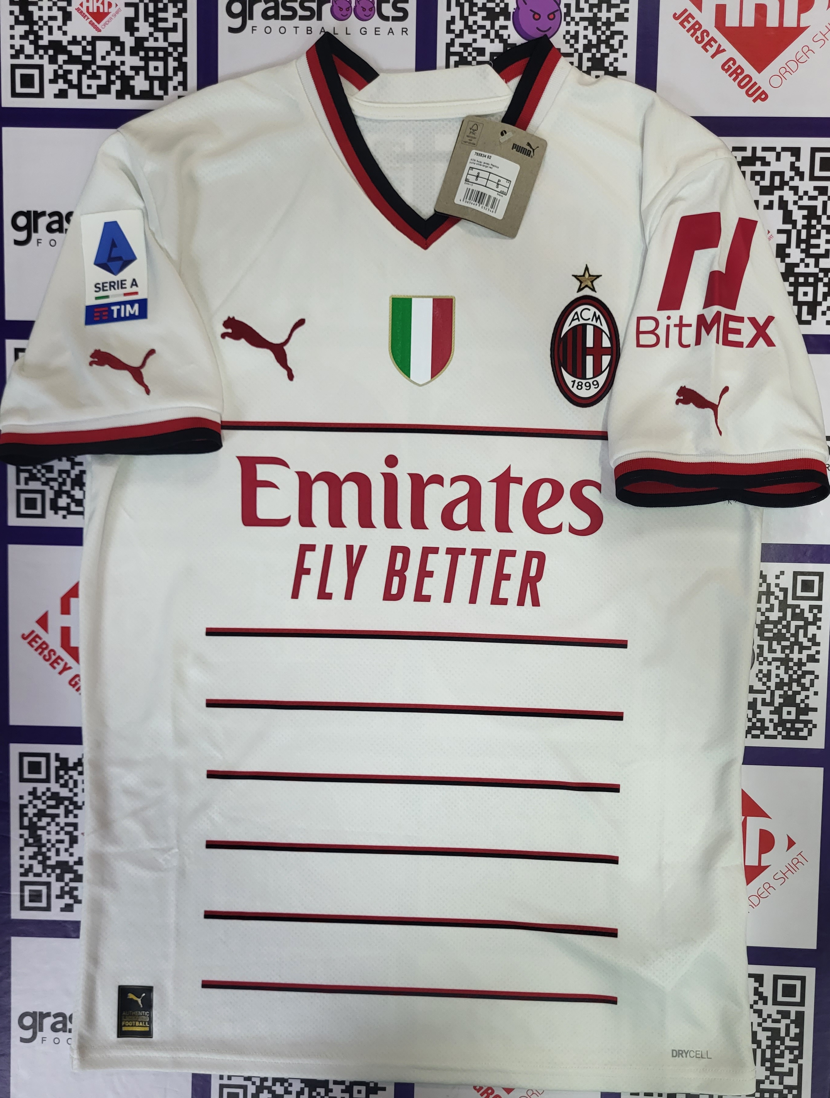 22/23 AC米蘭 客 Size S 連原裝DE KETELAERE意甲FULLSET