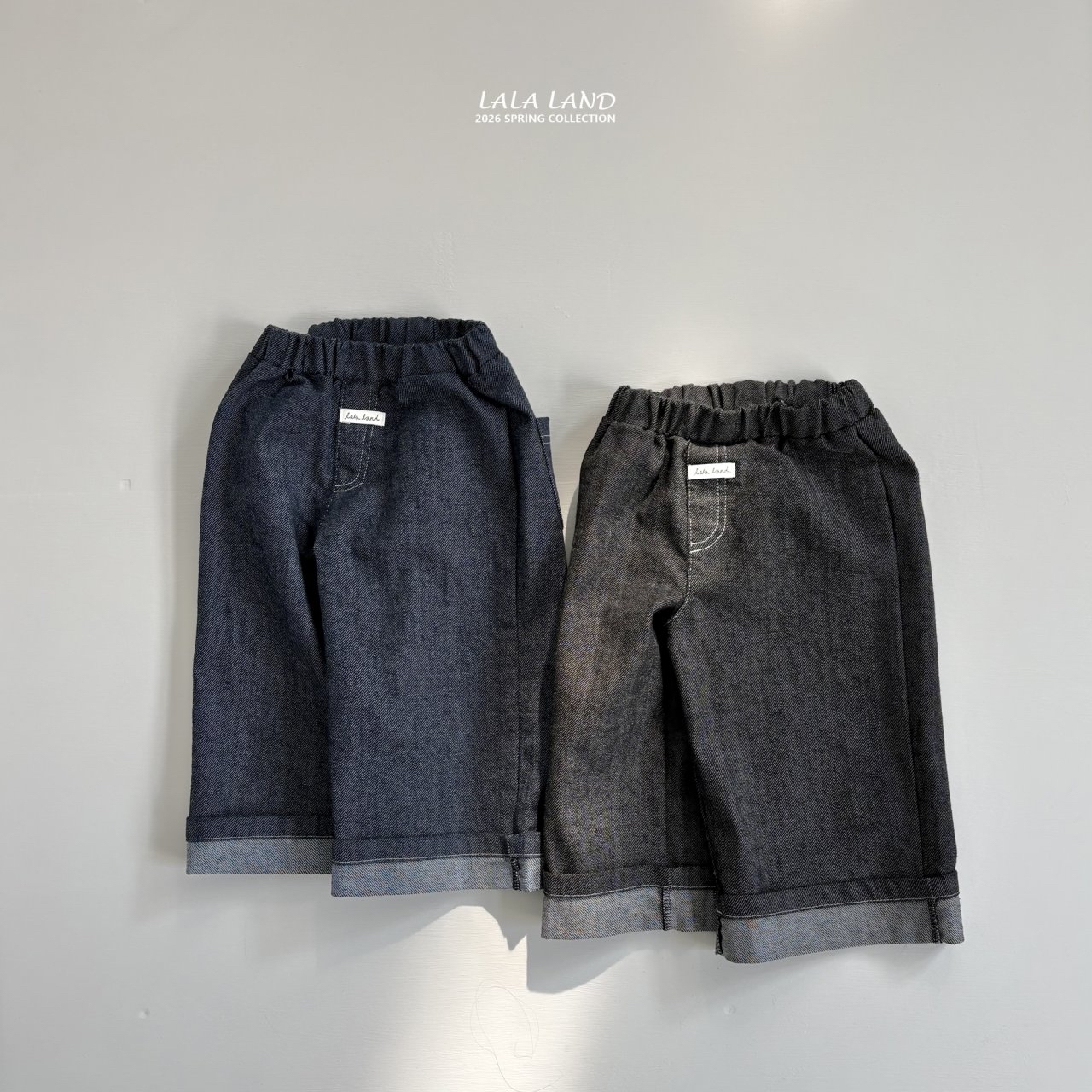 Lalaland | 又薄又軟demin pants(Black M95-105)