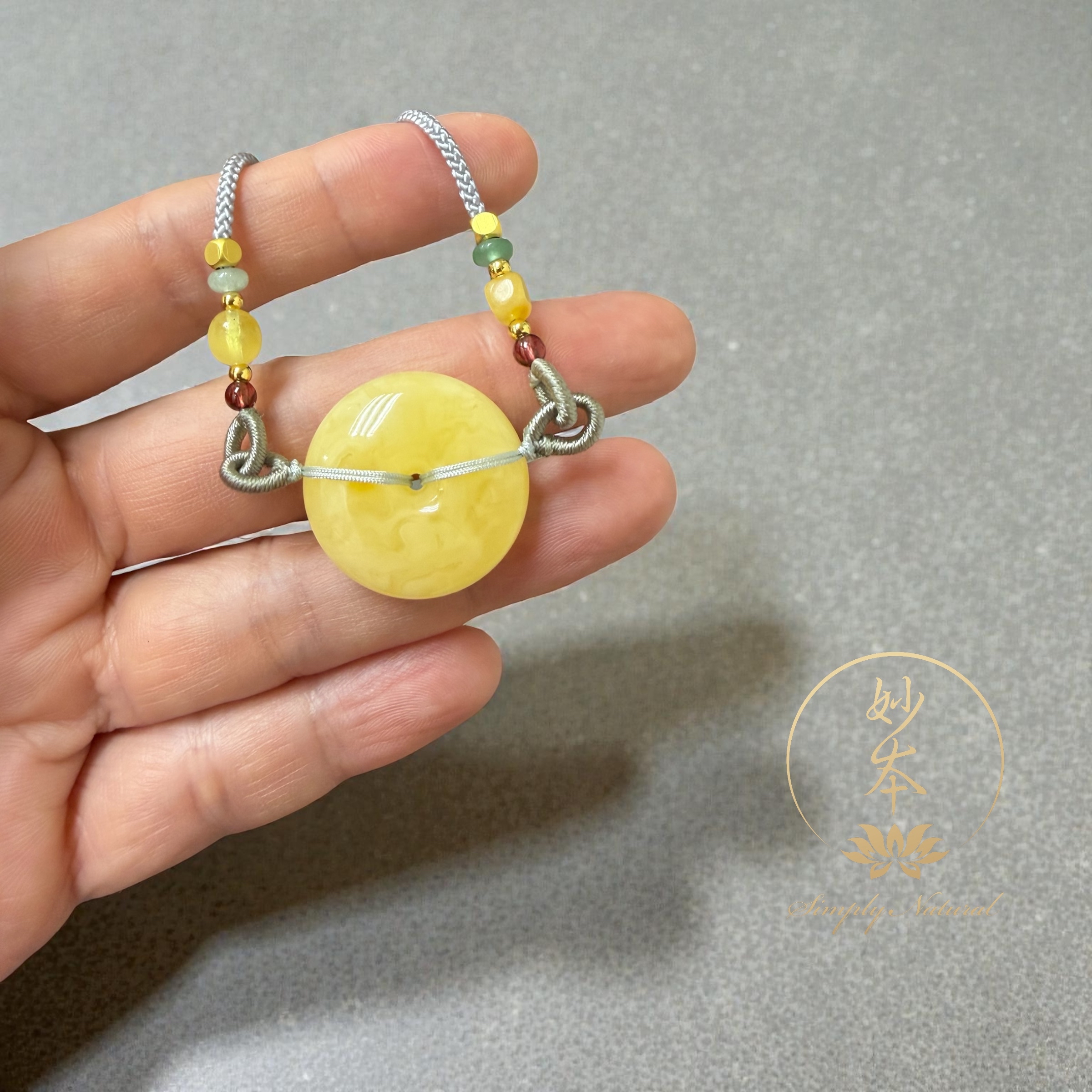 蜜蠟平安扣吊咀（已加持）#6