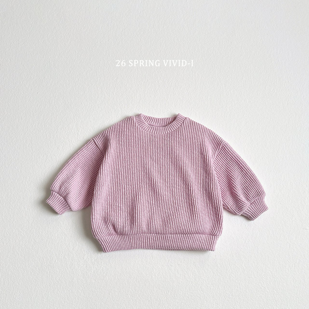 🌸預訂 韓國直送🌸🇰🇷VIVIDI三色寬鬆羅紋針織衛衣