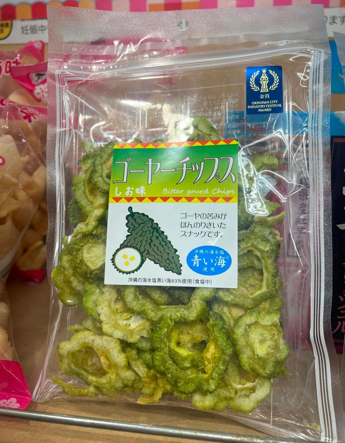 沖繩金獎 苦瓜脆片 鹽味 帶籽切片 60克