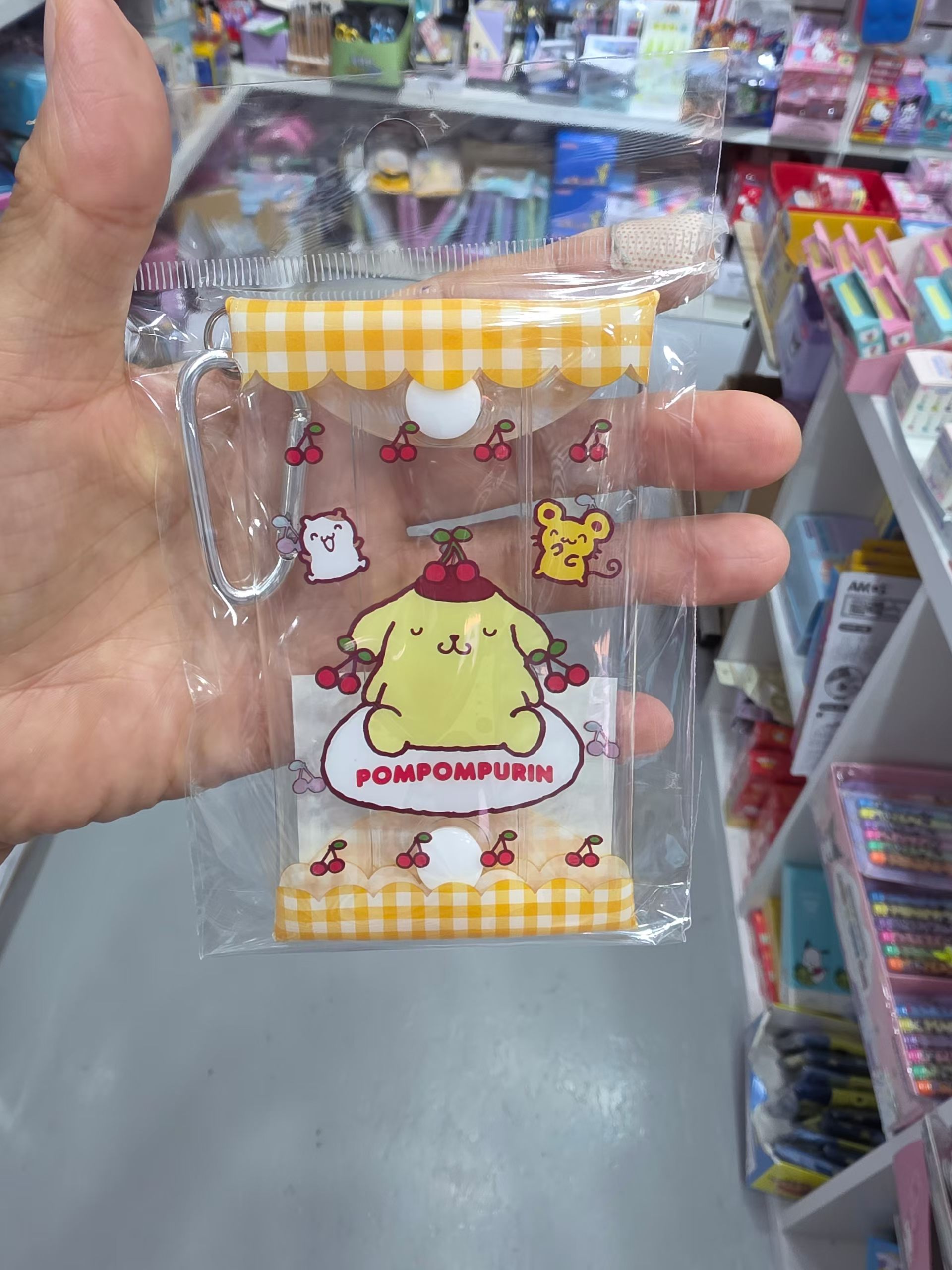  【預訂】韓國直送 Sanrio 布甸狗透明卡套鑰匙扣收納包