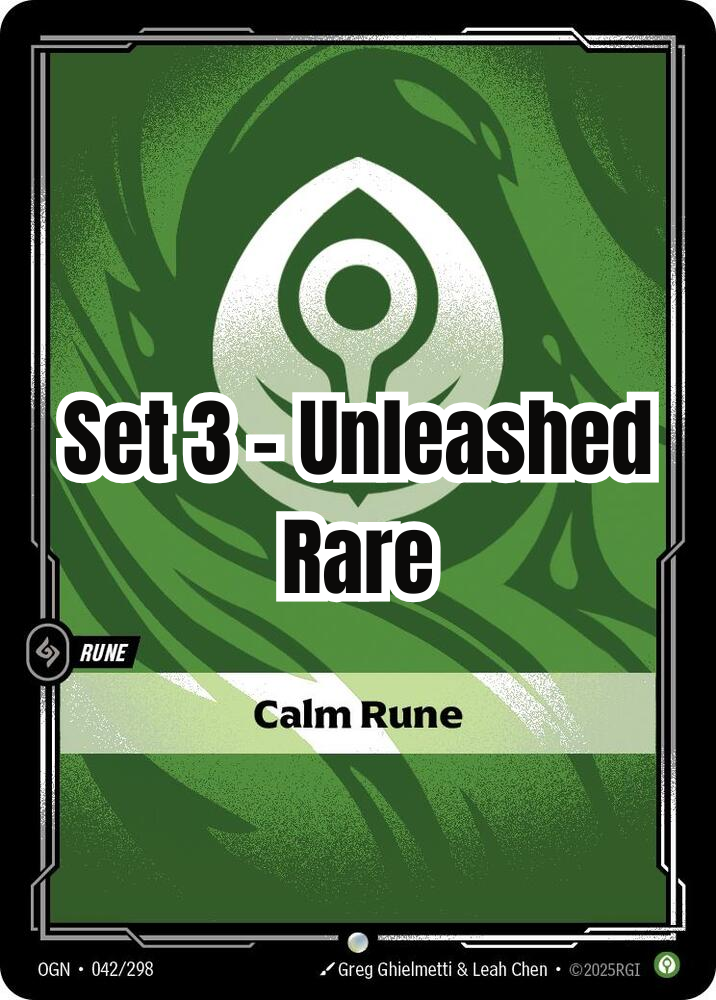 Unleashed - Rare - Calm Rune (Set 3)