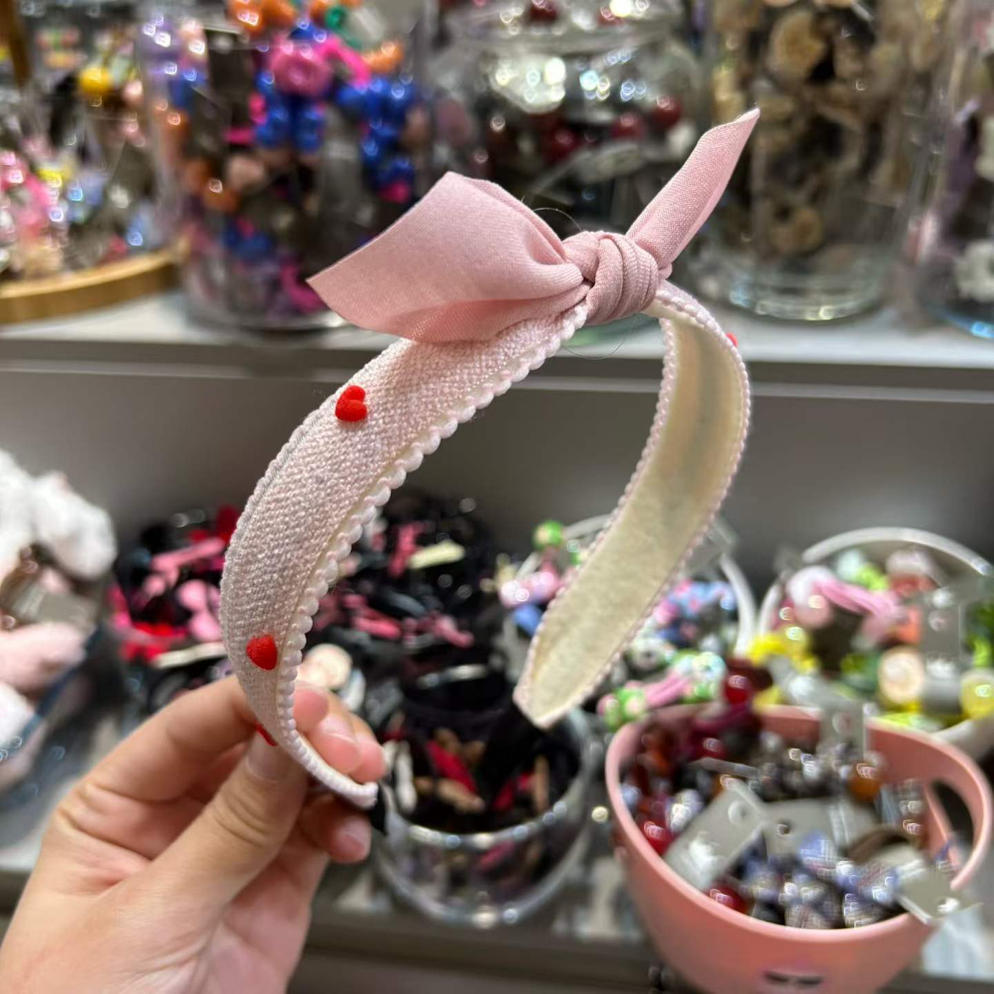 💖 愛心蝴蝶結兒童頭箍 💖