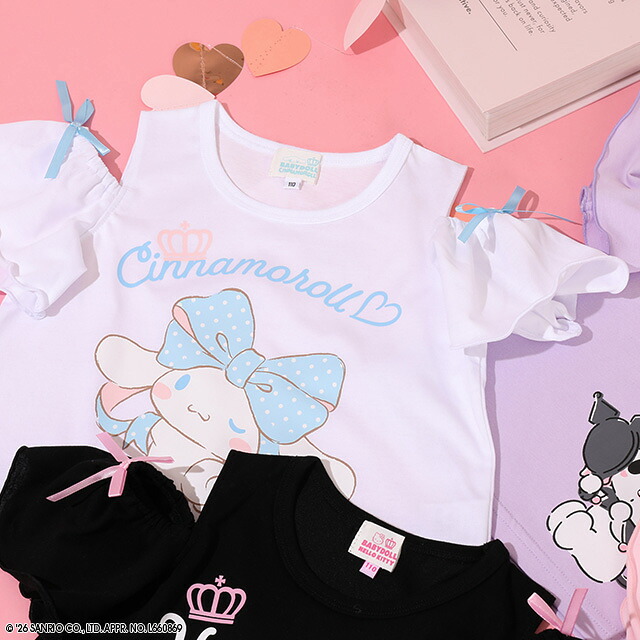 🆕【⭐訂購⭐】🌀 🇯🇵 日本直送 #Sanrio 露肩緞帶短袖T恤［4款選］🌀[ELCA-0007][260309]