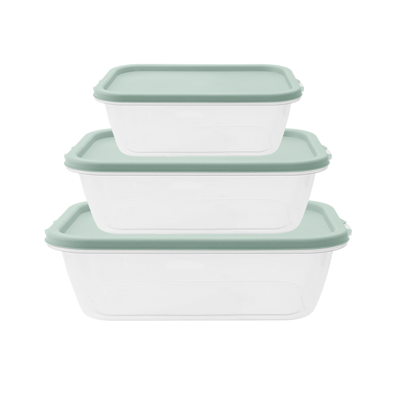54022 保鲜盒 塑料长方形保鲜盒/三件套
