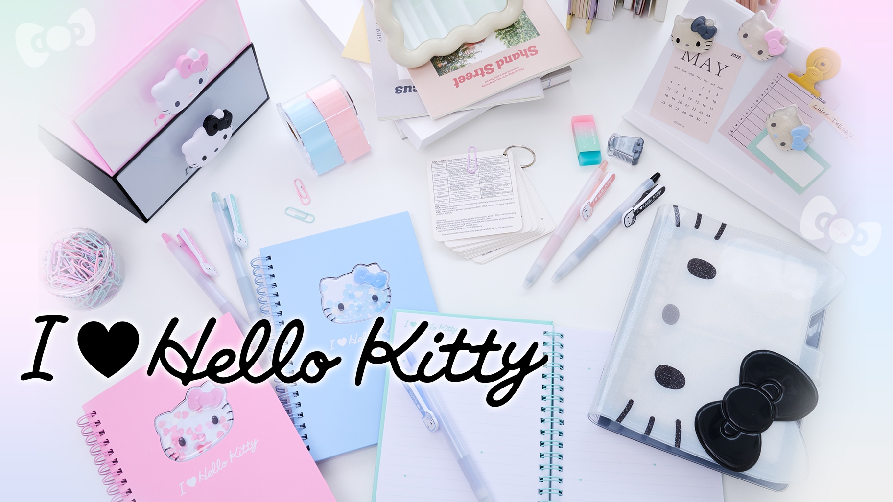 🌸 【預訂】I ♡ Hello Kitty Series - No.5-Binder 